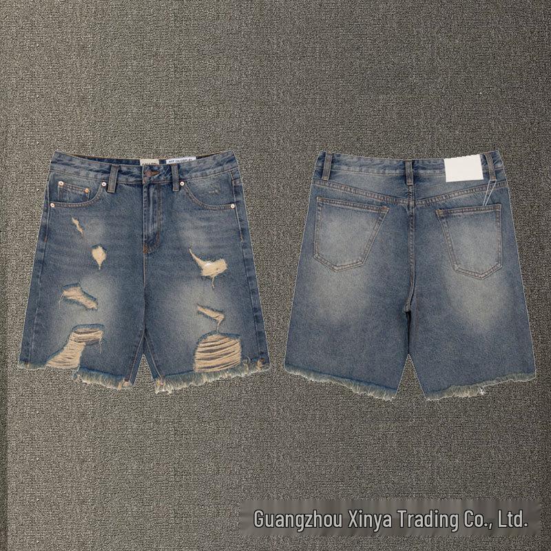 

GALLERY DEPT Джинсы унисекс пэчворк с эффектом потертости, расклешенные в стиле ретро, с брызгами краски XL