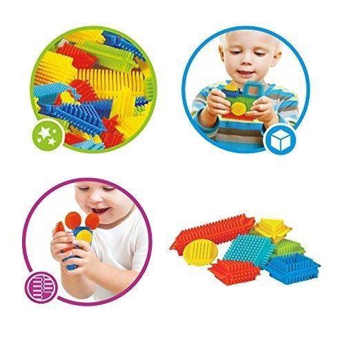 Jouet de construction - BLOKO - Bloko - 200 BLOKO et 2 figurines - Fabrication européenne - Dès 12 mois