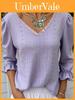 Style T Shirt With V Neck And Lace Panel For Casual Streetwear
