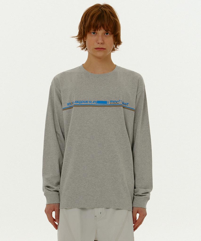 TEKET Another Focus L/S Tee Melange Gray