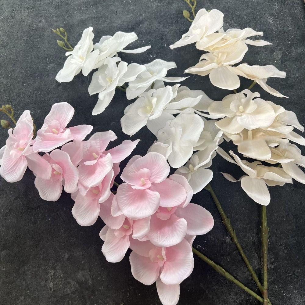 DIY Silk Flower Wedding Arch Moth Phalaenopsis Home Decoration Flower Arrangement Fake Flowers Artificial Flower Dried Flower