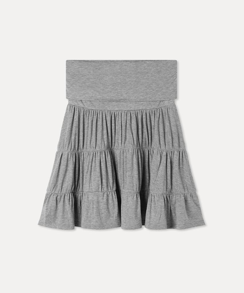 MIXXO Elastic Tiered Midi Skirt_Miwwmg526G