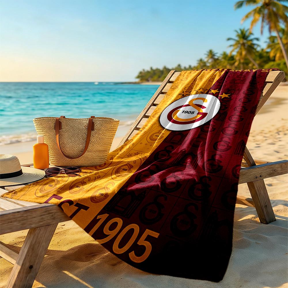 Galatasaray Beach Towel Quick-Dry Soft Microfiber Comfortable Lightweight Portable for Swimming,Beach,Camping, Travel, Beach Accessories,Gym