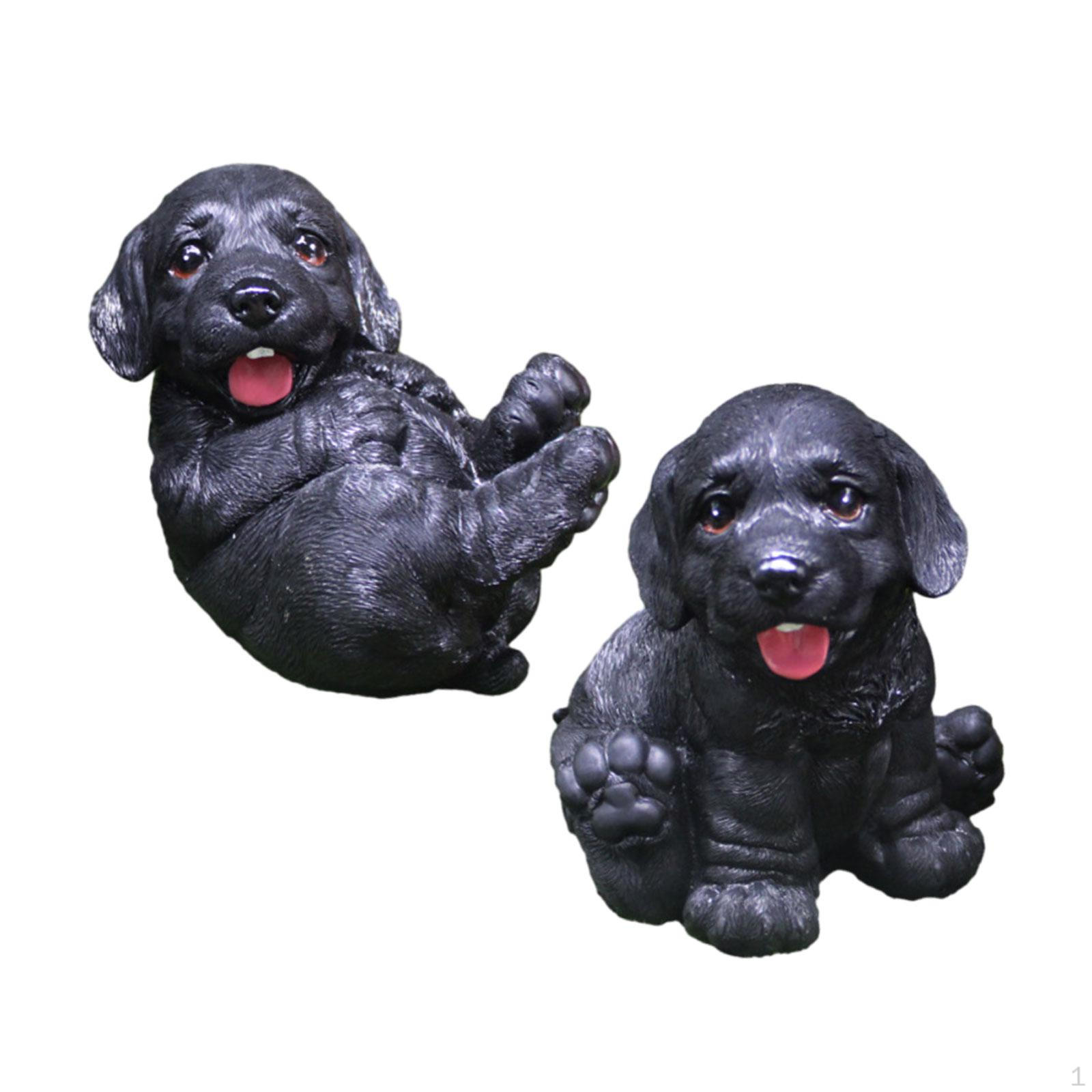 

Животное Скульптура Собака Статуя Подарочный Декор Для Дома Смола Фигурка Щенка Украшение Для Рабочего Стола Шкафа Гостиной чёрный