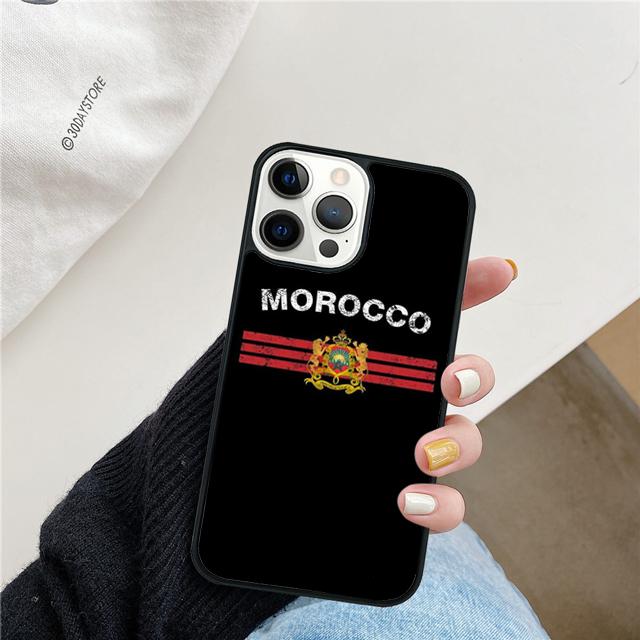 Morocco Flag Moroccan Unique Coque Shell For iPhone 17 Air 15 16 14 13 12 Pro Max 11 Pro Max Plus Phone Case Cover