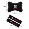 Car Headrest Rest Neck Pillow Cushion Seat Belt Shoulder Pad for Seat Leon Cupra Ateca Ibiza Arona Tarraco Alhambra Accessories