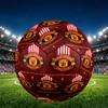 Manchester United F.C Print Size 5 Soccer Ball, PU Wear Resistant Football for Match Training and Daily Practice, Birthday Gift for Soccer Fans