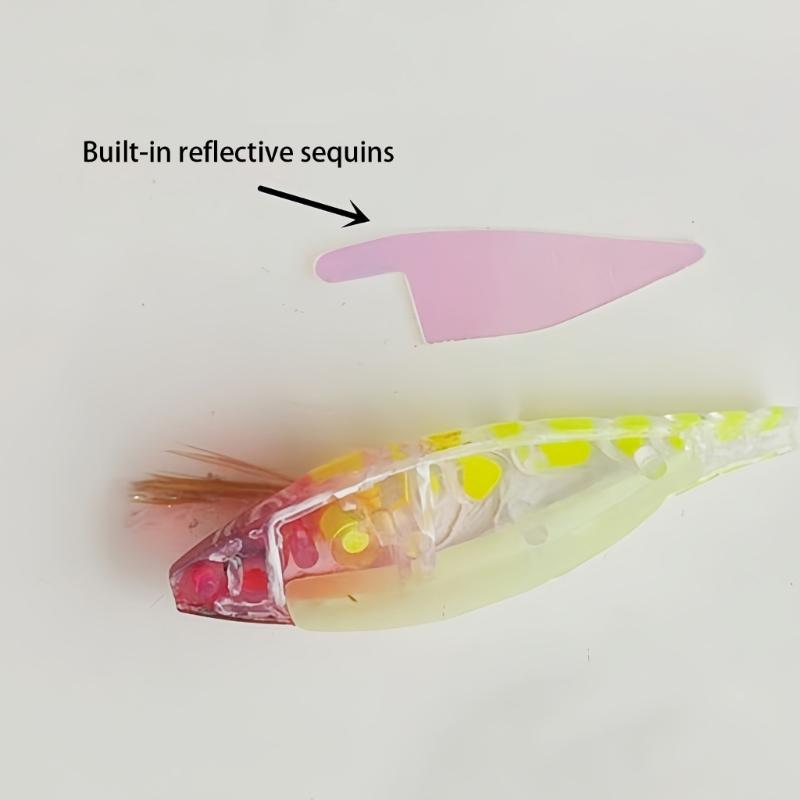 Luminously Squid Jigs Hook Fishing Lures Squid Cuttlefish Sleeve Jigs Fishing Lures Baits for Saltwater Freshwater