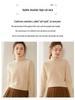 Women's High Neck Saddle Shoulder Cashmere Sweater - Solid Color, Versatile, Loose Knit Knitwear for Autumn/Winter
