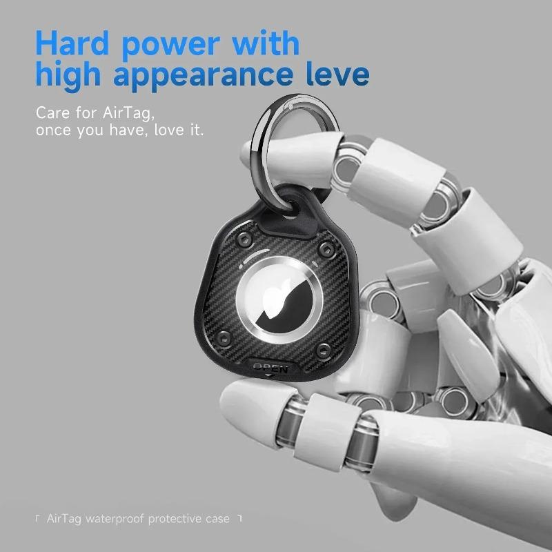 Husă Compactă Impermeabilă pentru AirTag pentru Tracker de Poziție Apple Airtag Cheie Animal de Companie Trei Huse Protectoare Design Durabil și Portabil