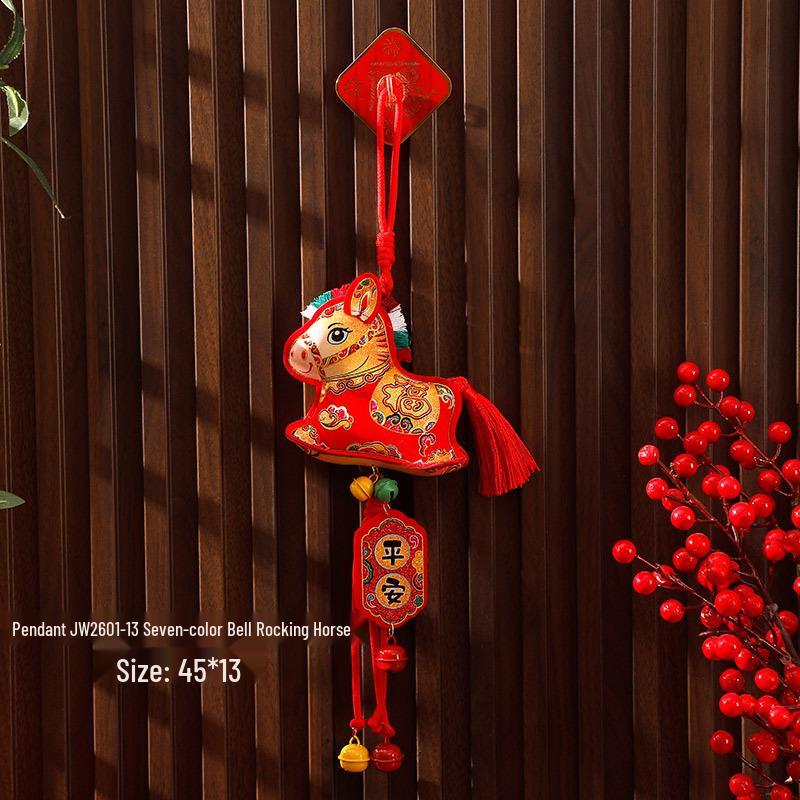 2026 A Ló Éve Fu Plakett Beltéri Ünnepi Medálok Bejárati és Nappali Dekorációhoz