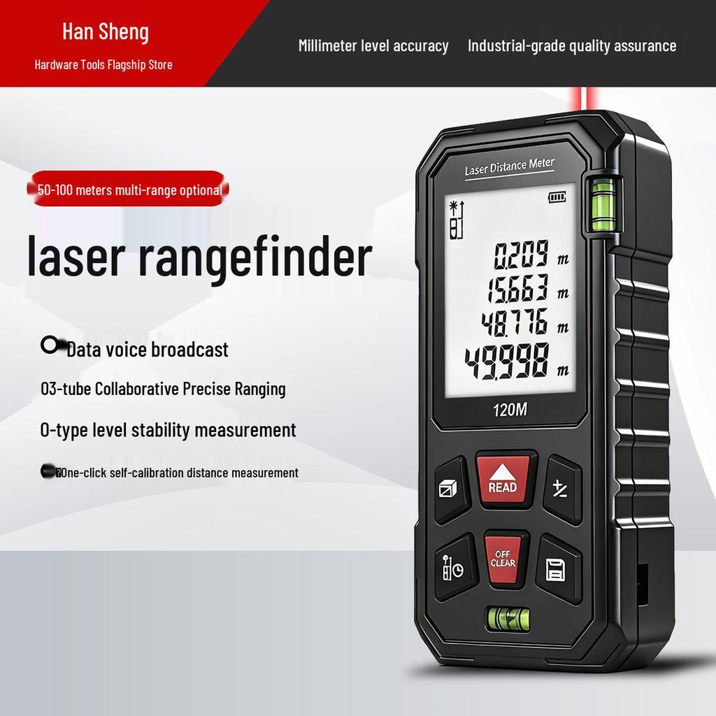 Hansheng Precision Handheld Laser Rangefinder and Distance Measurer