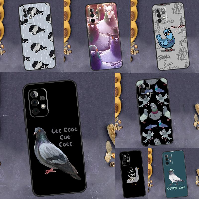 Pigeons Doves Bird Birds Flock Animal For Samsung Galaxy A53 A33 A13 A52 A32 A12 A50 A31 A51 A71 A52S A54 A34 A24 A14 Phone Case