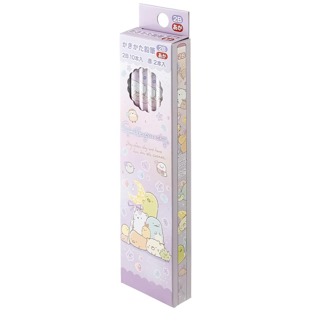 Happy School Sumikkogurashi 2B Red Pencil Set PH09102 San-X Pencils, (Dozen)