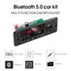 Handsfree 50W Amplifier MP3 Decoder Board Color Screen DC 12V Bluetooth V5.0 Car MP3 Player USB Recording Module FM AUX Radio