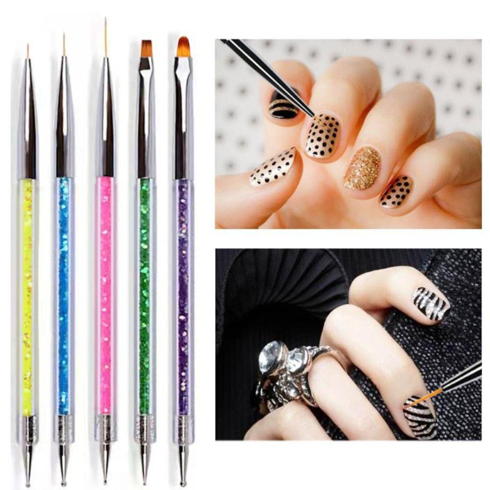

Tool Crystal UV Gel Brush Flower Brush Drawing Liner Brush Rhinestone Painting Nail Art Dotting Pen
