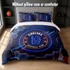 Chelsea FC Design Bett Bettwäsche Set 1 Bettbezug + 2 Kissenbezüge Weich Atmungsaktiv Haushalt Bettwäsche
