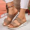 2024 Summer Fashion Slippers Women Rhinestone Shoes for Women Comfort Solid Casual Open Toed Slippers Female Zapatos Luxury
