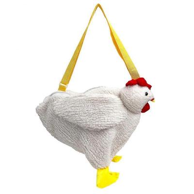 Vtipná plyšová taška ve tvaru slepice pro ženy, roztomilé kreslené kuře, crossbody taška přes rameno, taška pro dívku, tašky
