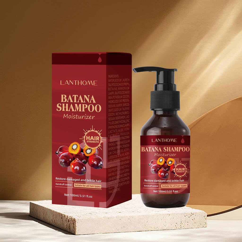 Lianbiquan Batana Shampoo Moisturizing Repair Strengthening Hair Loss Control for Damaged Hair
