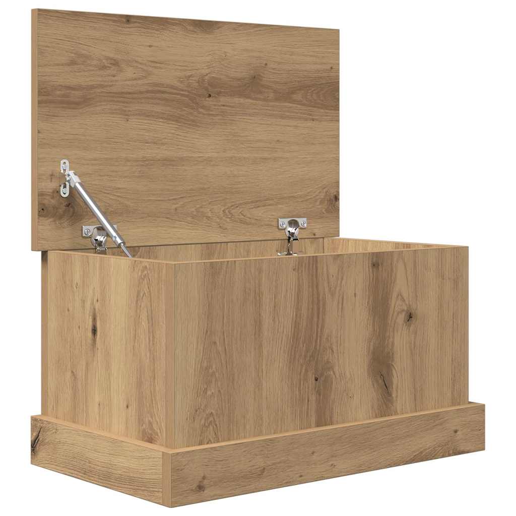 Vidaxl Cassapanca, Rovere Artisan, 30X50X28 Cm, Materiale a Base di Legno
