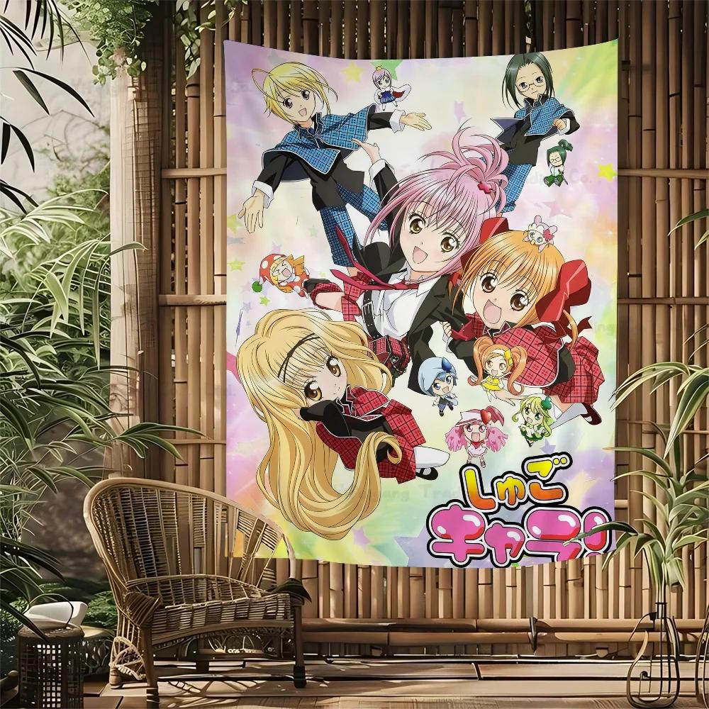 Shugo Chara Japan Anime Tapestry Art Printing Bohemian Wall Tapestries Mandala Decor Blanket
