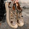 Fashion High-quality Men Young Ventilation Soft Sole Seaside Sandals Summer Outdoor Lightweigh Non-slip Comfortable Grid Beach Sandals