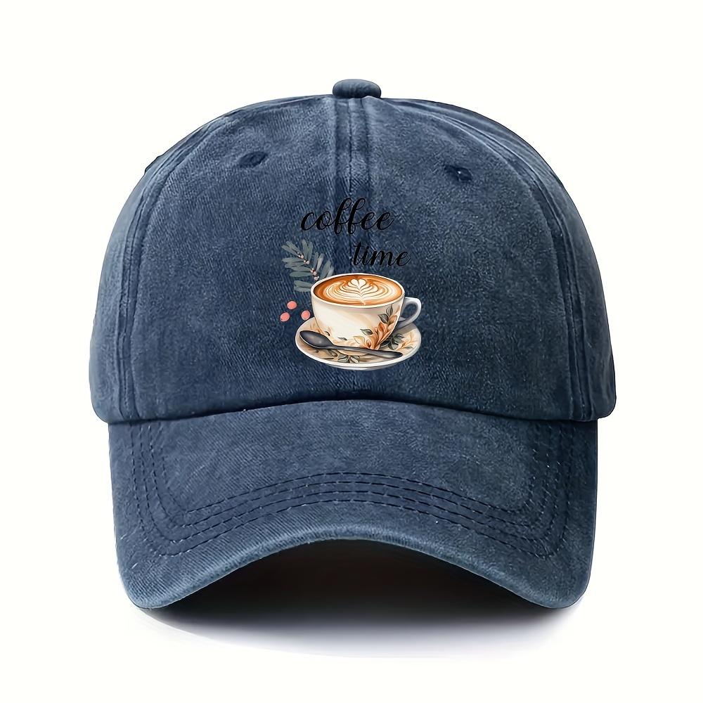 Kaffeezeit Latte Art Baseballkappe Unisex Polyester Lässig Streetwear Verstellbare Kappe Outdoor
