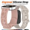 3D Carved Flowers Strap For Xiaomi Mi Band 10 Pro/9 Pro/mi 8 Pro Replacement Sport WristBand For Redmi Watch 6 5 4 Sunflower Pattern Engraved Bracelet