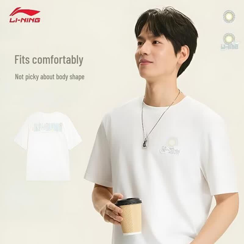 Li-Ning Men s Short Sleeve Round Neck T-Shirt M
