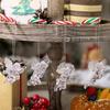 Christmas Transparent Angel Pendant Crystal Clear Acrylic Angel with Wings Xmas Tree Hanging Ornament Imitation Winter Decor 7