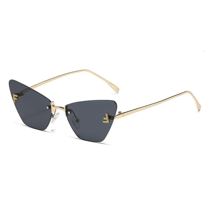 JYL TS Sunglasses UV Diamond Letter F Cat Eye/90317