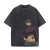 Hunter Hunter Anime Printed Tshirt Mens and Womens Washed Tshirt High Quality Vintage Cotton Tshirt Harajuku YK Tops