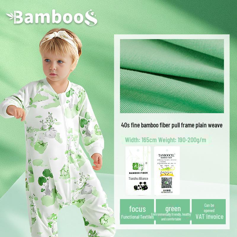 195G Bambusfaser Baby Schlafsack & Strampler Set