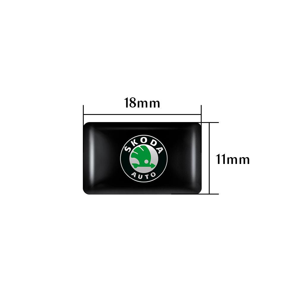 3D Epoxy Car Styling Decal Emblem Interior Decoration Sticker Auto Accessories For Skoda Octavia Fabia Scala Rapid Kamiq Kodiaq agh399