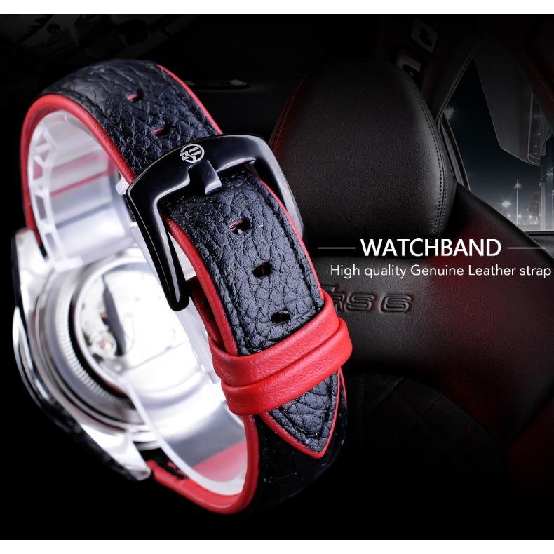 T-winner Ерлерге арналған сәнді демалысқа арналған Water Ghost автоматты механикалық сағаттары