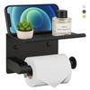 Anti Fingerprint Tissue Roll Holder Stainless Steel Bathroom Storage Shelf  Commercial Use