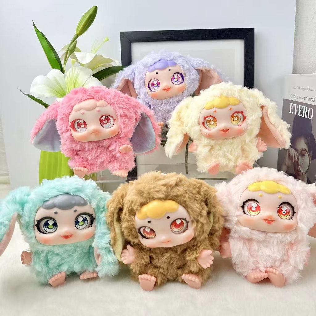 Baby Three Plush Rabbit Keychain With Pp Cotton Filling For Kids And Adults