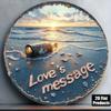 Retro Metal Tin Sign Art Circle 20x20cm Wall Decor for Living Room Bedroom