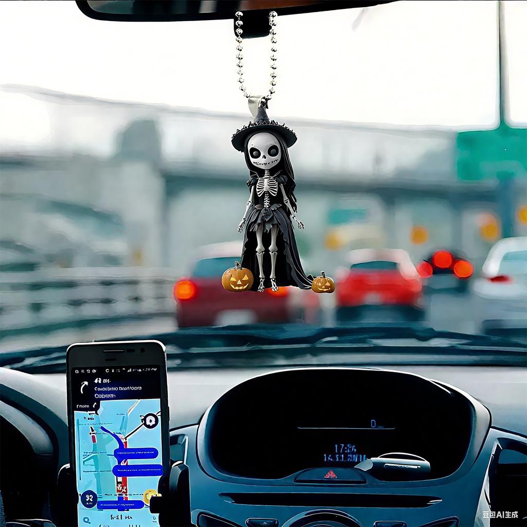 Halloween Decoration, Maiden Festival Pendant, Acrylic Flat Car Interior Pendant, Party Decoration.