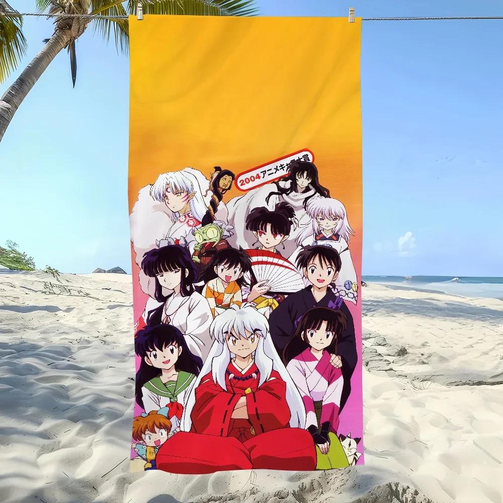 Towel Soft Pool Gift For Travel Gym Shower Cool Camping Quick Classic Dry Sports Anime I-Inuyasha-S Large Beach Towel