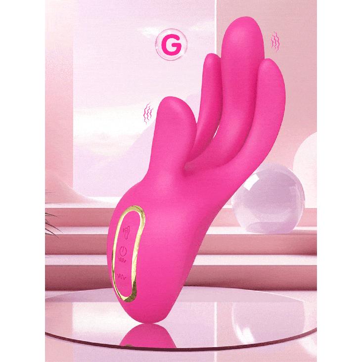 Wiggle Finger Vibrator G-Spot Vagina Vibrator Clitoris Stimulator 3 In 1 Female Masturbation Adult Goods Sex Toy for Women