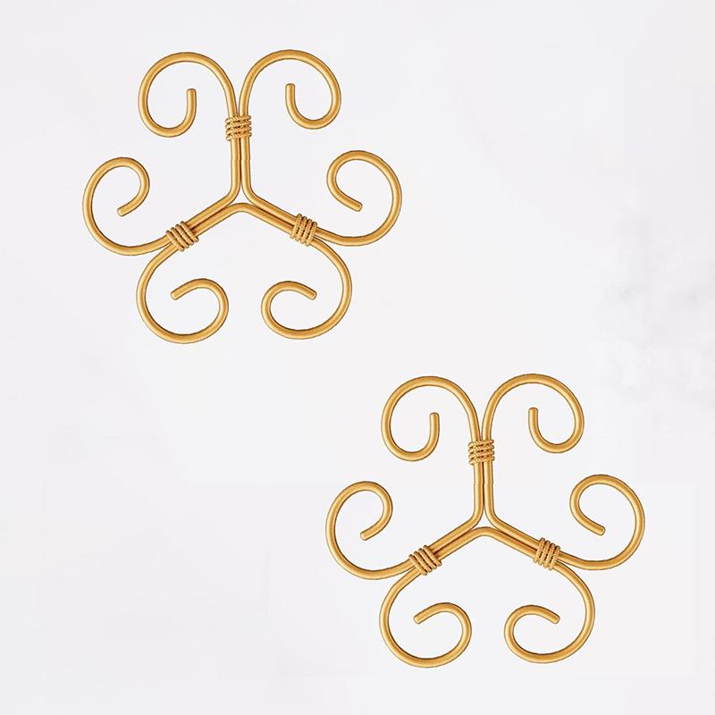 Metal Plant Climbing Bracket Flower Shaped Plant Holding Fixing Clip Plant Vine Climbing Grapple Bracket Stem Finishing Period