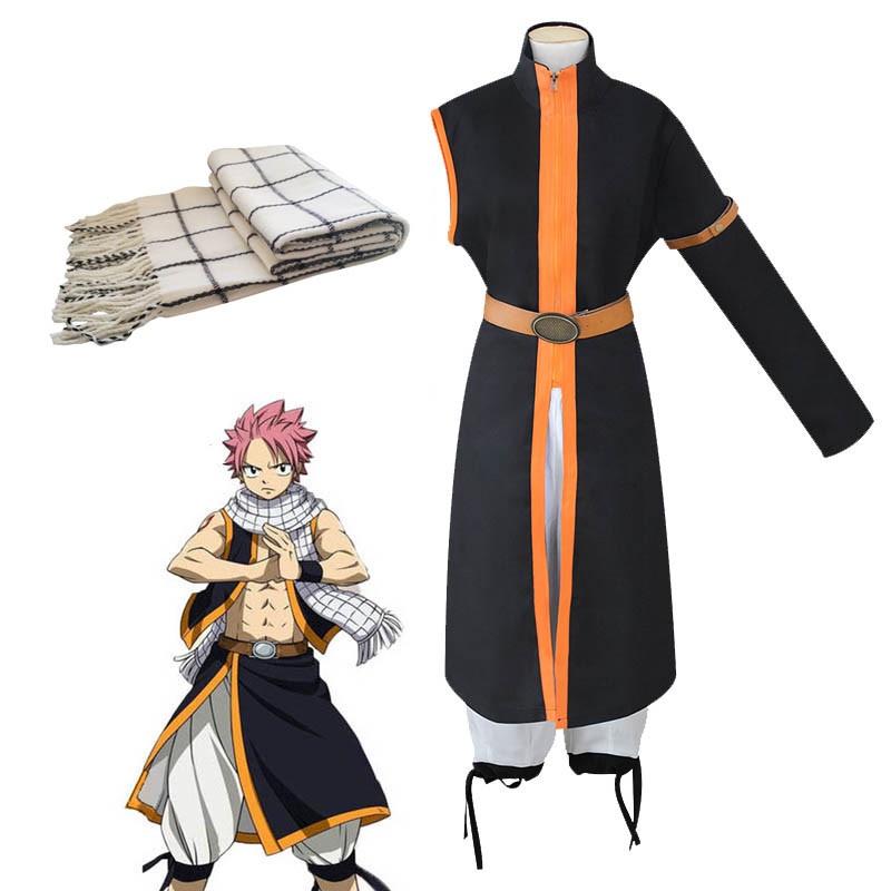 Exquisite Anime Fairy Tail Natsu Dragneel Halloween Cosplay Costume Unisex Outfit