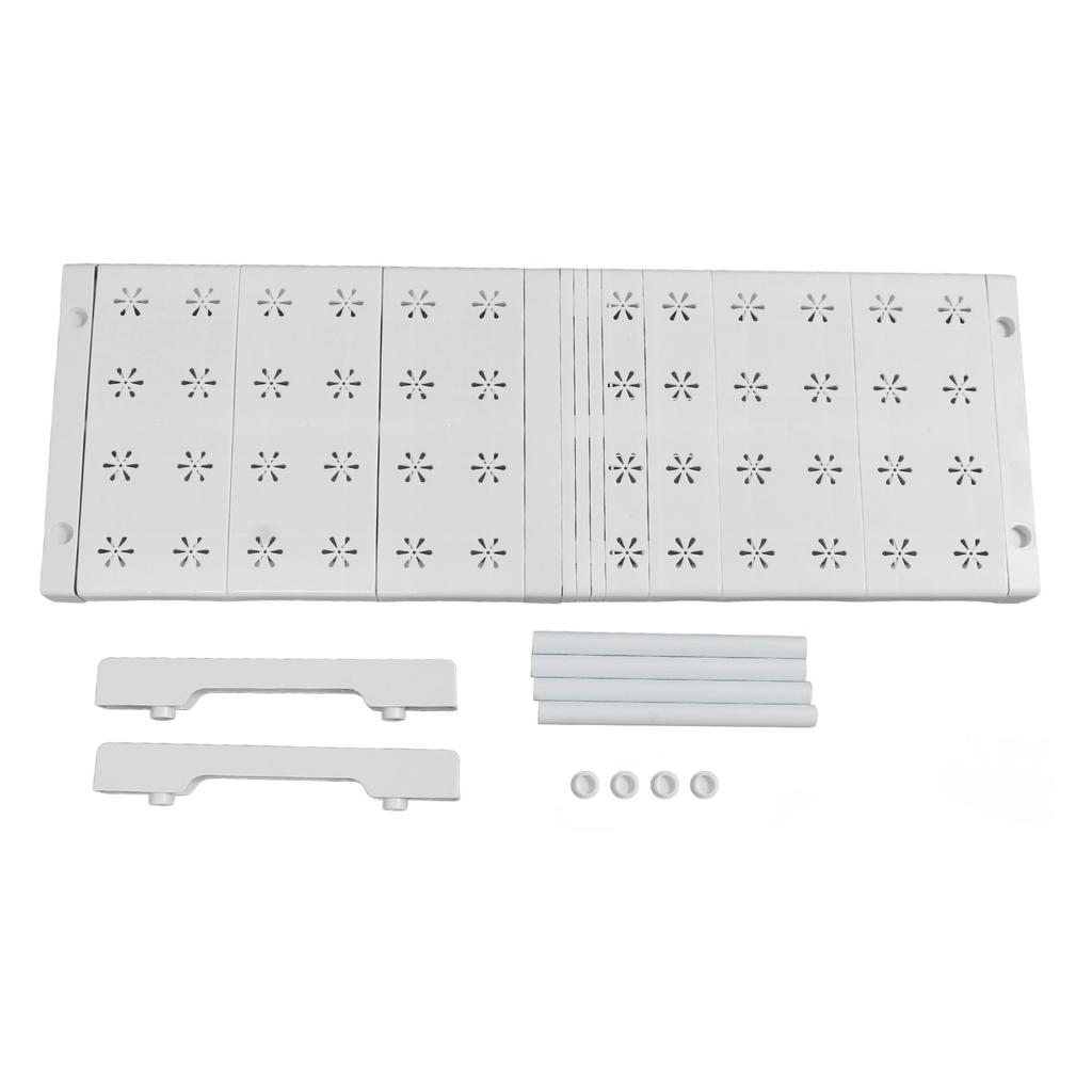 Expandable Closet Shelf Organizer Adjustable Space Saving Wardrobe Sink Tension Shelf 24cm Width