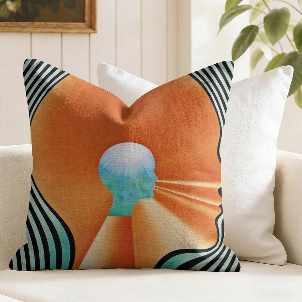 Band TTame IImpala Cushion Cover Eco Linen Pillow Case DoubleSided Print Breathable Durable Zipper Home Decor Gift