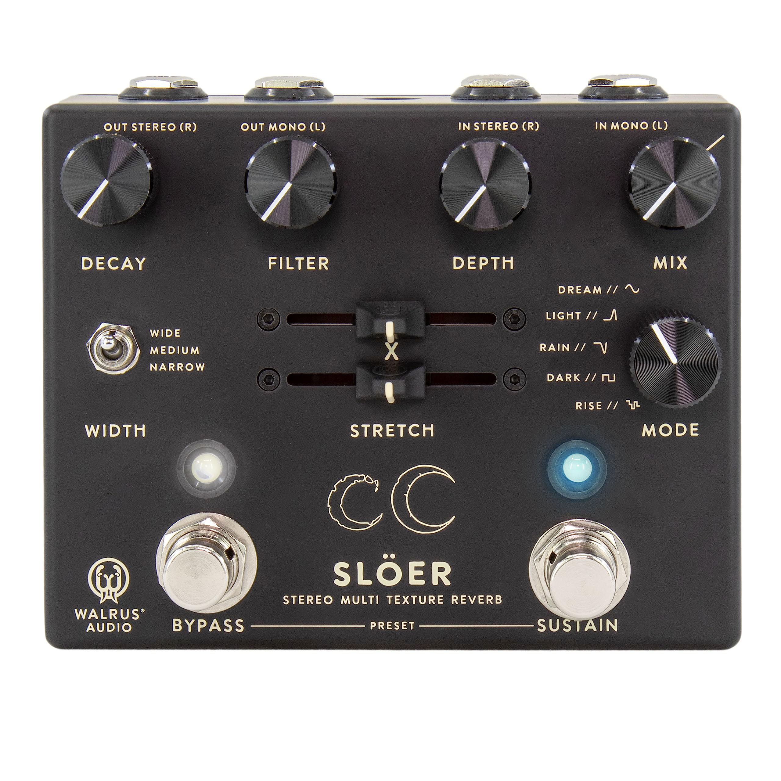 

WALRUS AUDIO Stereo Ambient Reverb Reverb BLACK Slöer WAL-SLOER чорний