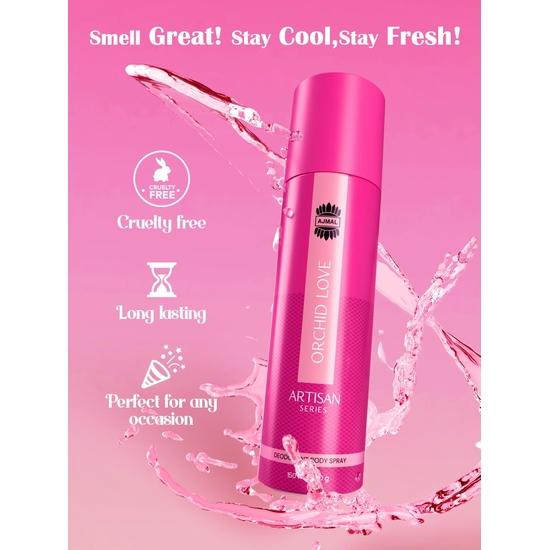 ajmal artisan - orchid love deodorant perfume 150ml longlasting spray gift for women online exclusive