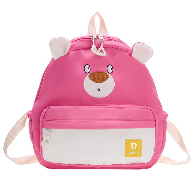 Cute And Stylish Unisex Cartoon Bear School Backpack For Toddlers With Durable Nylon Fabric