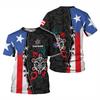 Puerto Rico Flag Graphic T-shirt Men 3d Printed T Shirt Children Short Sleeves